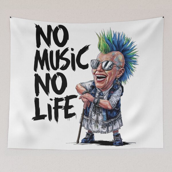 Item preview, No music, no life designed and sold by tee-blah-blah.