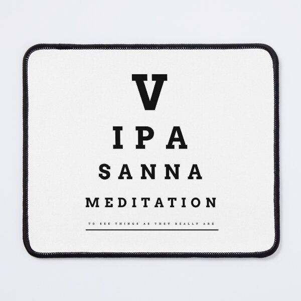 Item preview, Vipasanna Meditation Spiritual Anapana Liberation Typography designed and sold by GraTEEtude.