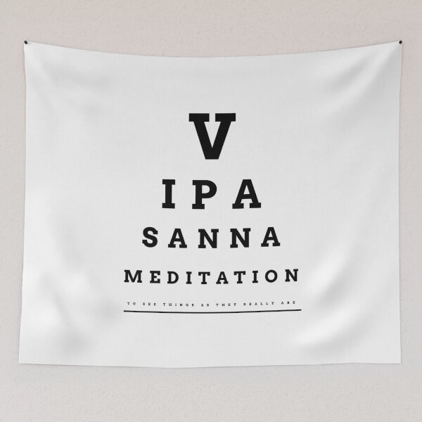 Item preview, Vipasanna Meditation Spiritual Anapana Liberation Typography designed and sold by GraTEEtude.