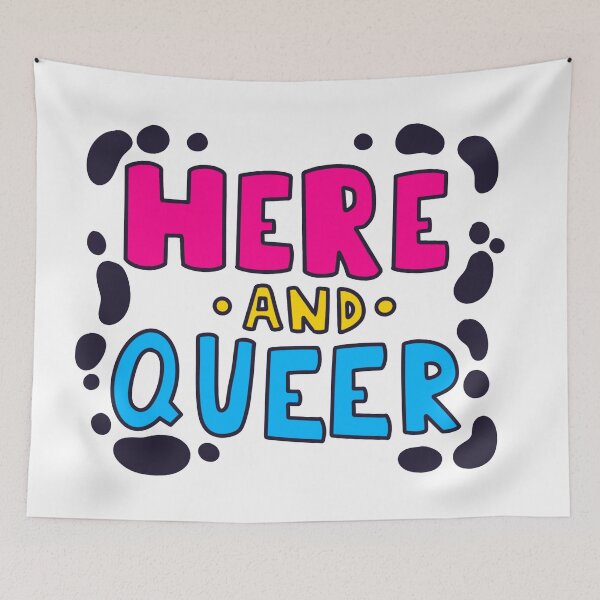 Item preview, Here And Queer Pansexual designed and sold by TheDawuMonsta.