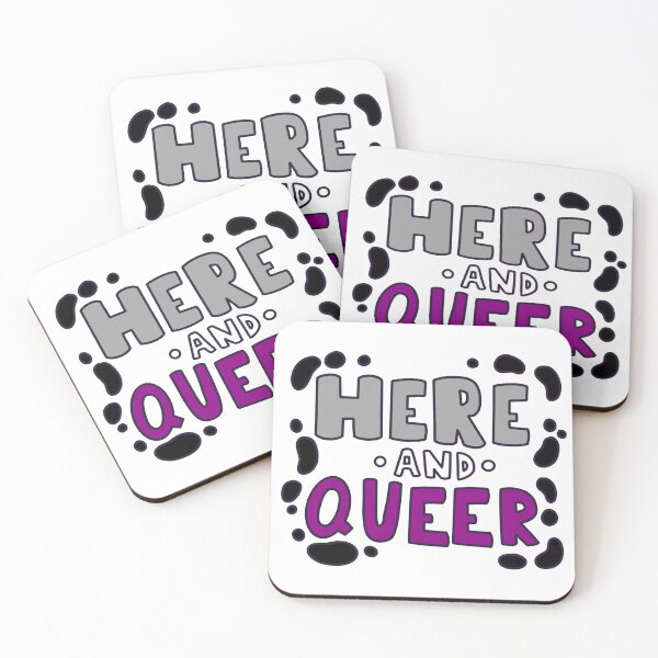 Item preview, Here And Queer Asexual designed and sold by TheDawuMonsta.