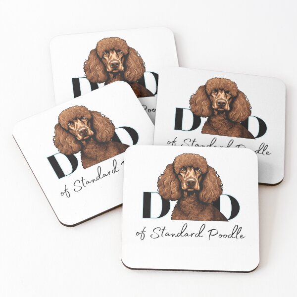 Item preview, Minimalistic aesthetic Dad of chocolate brown standard poodle designed and sold by GoodyPaws.