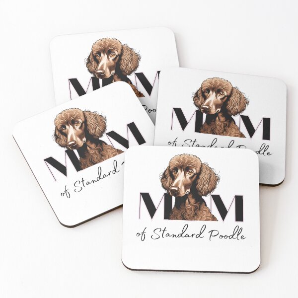 Item preview, Minimalistic aesthetic Mom of chocolate brown standard poodle designed and sold by GoodyPaws.