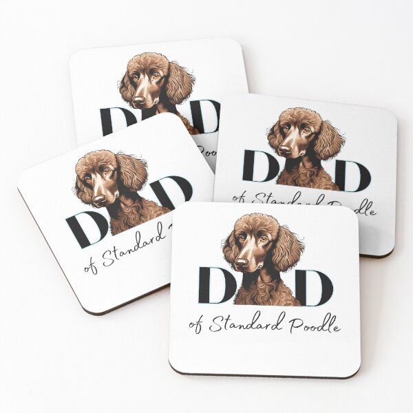 Item preview, Minimalistic aesthetic Dad of chocolate brown standard poodle designed and sold by GoodyPaws.