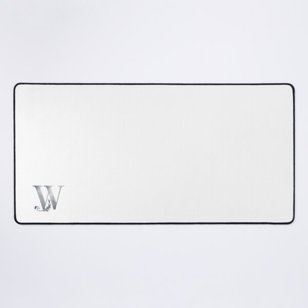 Item preview, Luxury Floral Monogram W: Elegant Grey and Silver Typography designed and sold by Fil4.