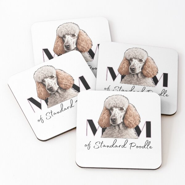 Item preview,  Minimalistic aesthetic Mom of white apricot cream beige standard poodle designed and sold by GoodyPaws.