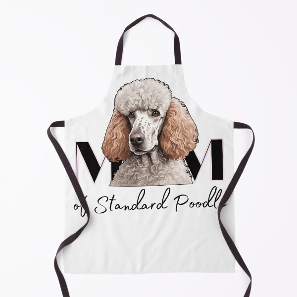 Item preview, Minimalistic aesthetic Mom of white apricot cream beige standard poodle designed and sold by GoodyPaws.