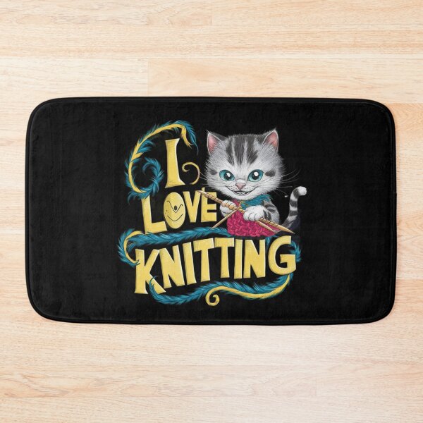 Item preview, Cat loves knitting designed and sold by PureViolence.