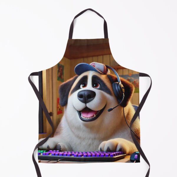 Item preview, Happy Gamer Alabai Dog designed and sold by Sillytoe.