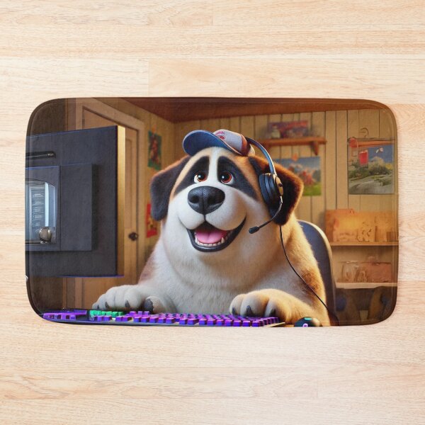 Item preview, Happy Gamer Alabai Dog designed and sold by Sillytoe.