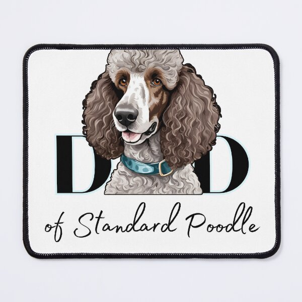 Item preview, Minimalistic aesthetic Dad of white apricot cream beige standard poodle designed and sold by GoodyPaws.