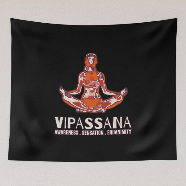 Item preview, Vipassana Meditation Awareness, Sensation, Equanimity designed and sold by GraTEEtude.