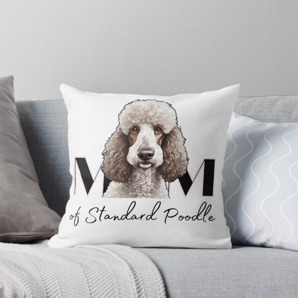 Item preview, Minimalistic aesthetic Mom of white apricot cream beige standard poodle designed and sold by GoodyPaws.