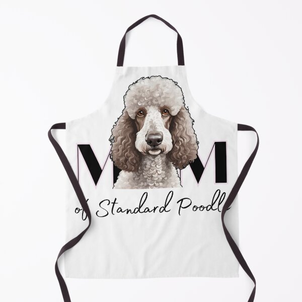 Item preview, Minimalistic aesthetic Mom of white apricot cream beige standard poodle designed and sold by GoodyPaws.