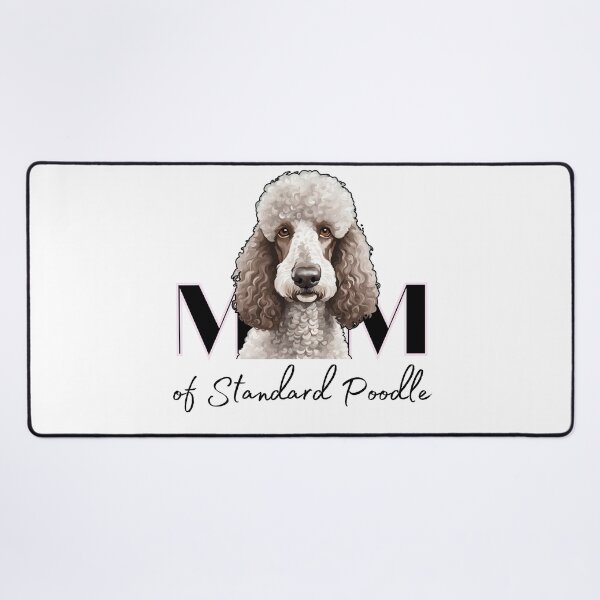 Item preview, Minimalistic aesthetic Mom of white apricot cream beige standard poodle designed and sold by GoodyPaws.