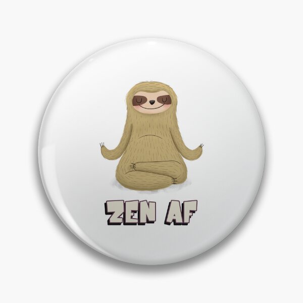 Item preview, Zen AF Sloth Meditating Vipasanna Meditation Spiritual designed and sold by GraTEEtude.