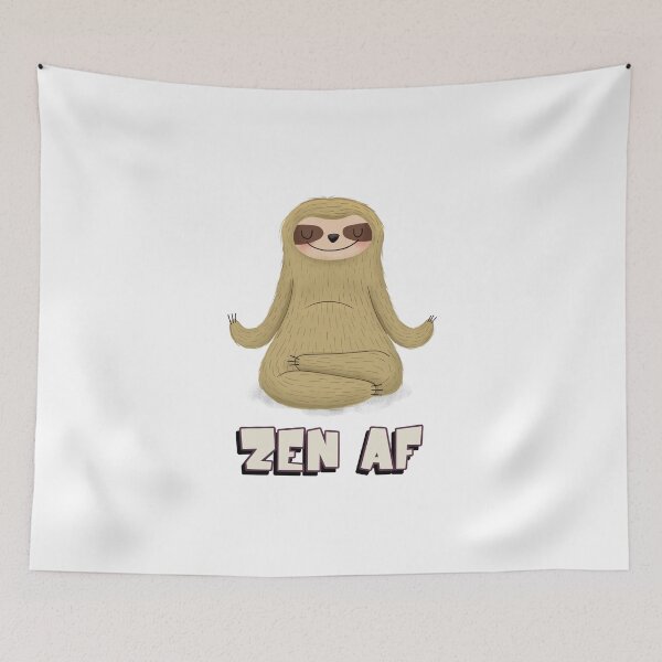 Item preview, Zen AF Sloth Meditating Vipasanna Meditation Spiritual designed and sold by GraTEEtude.