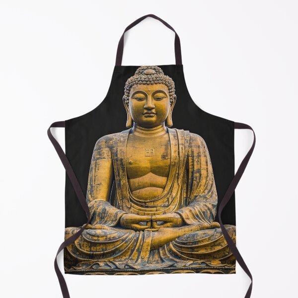 Item preview, Antique Gold Buddha Statue designed and sold by BasajaunStudio.