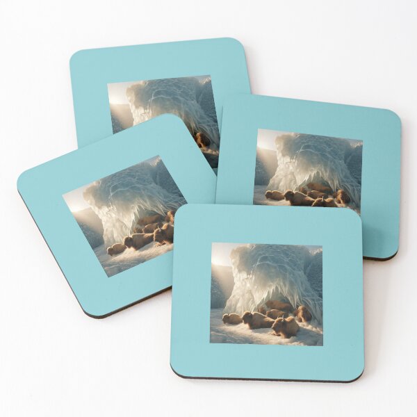 Item preview, Highland Cows In An Ice Cave designed and sold by TheMagicBanana.