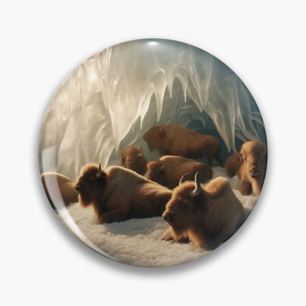 Item preview, Highland Cows In An Ice Cave designed and sold by TheMagicBanana.