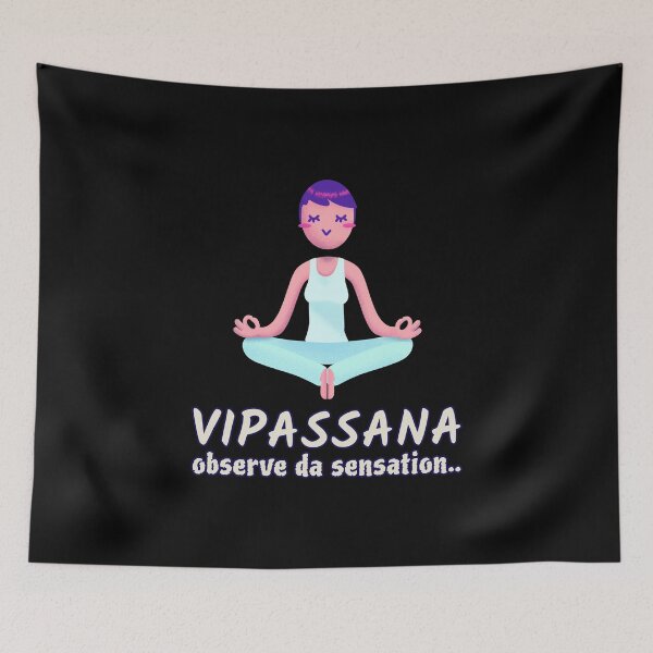 Item preview, Vipassana Meditation Observe The Sensation Awareness, Sensation, Equanimity designed and sold by GraTEEtude.