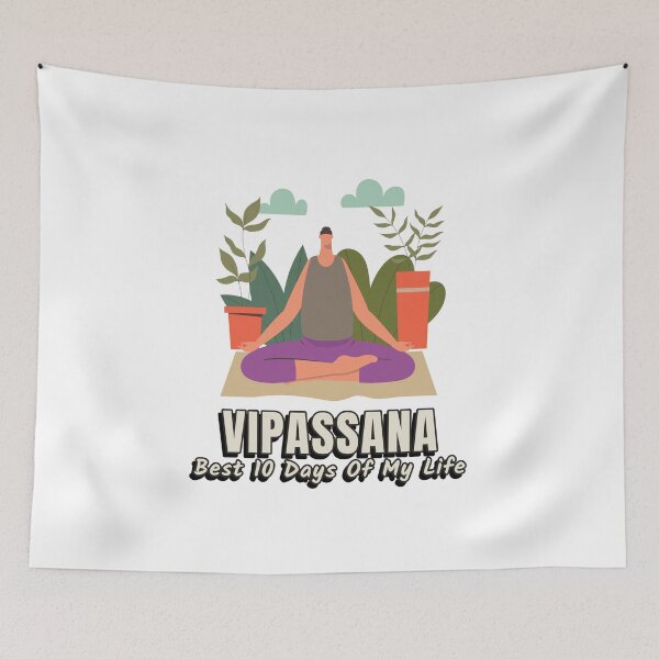 Item preview, Vipassana Meditation Best 10 Days Of My Life designed and sold by GraTEEtude.