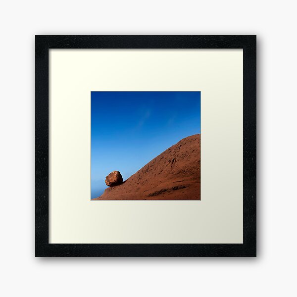 Waiting for Sisyphus Framed Art Print