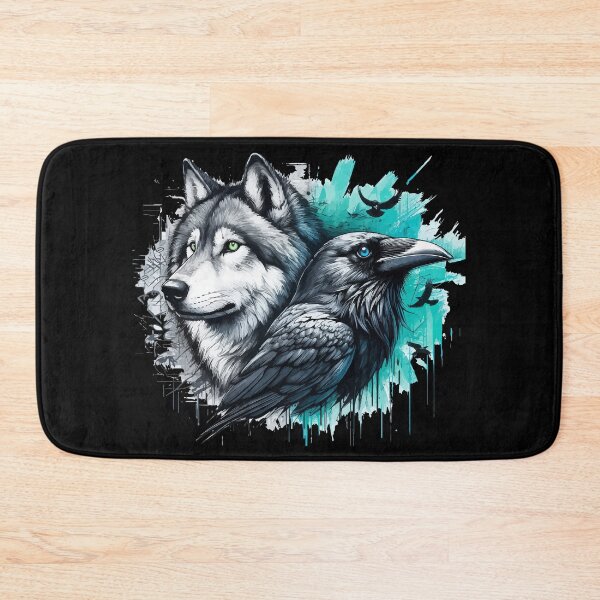 Item preview, Wolf and Raven Street Art Graffiti designed and sold by TomFrontierArt.