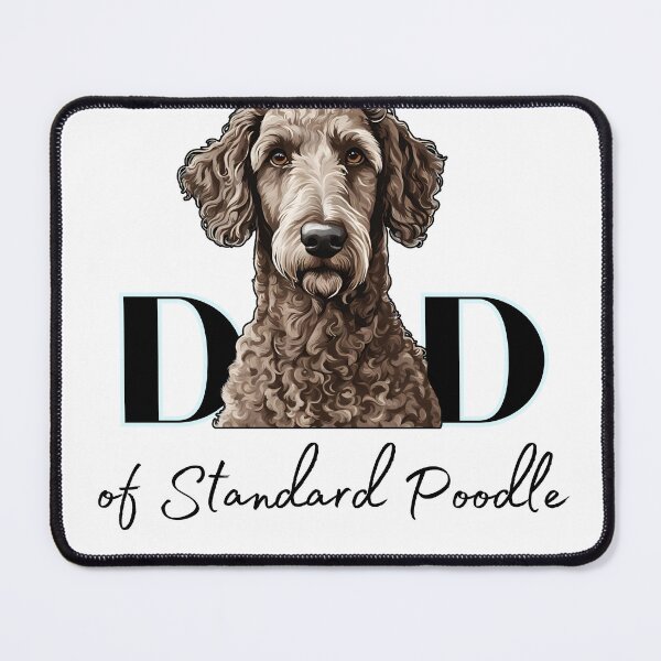 Item preview, Minimalistic aesthetic Dad of white apricot black cream beige standard poodle designed and sold by GoodyPaws.