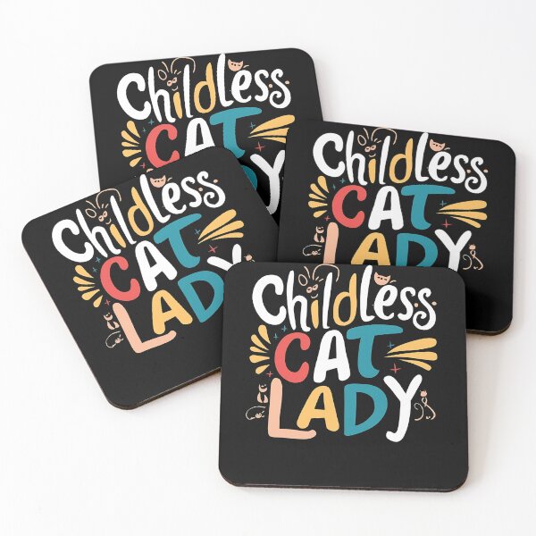 Item preview, Funny Childless Cat Lady T-Shirt designed and sold by Egyptian king ⭐⭐⭐⭐⭐.