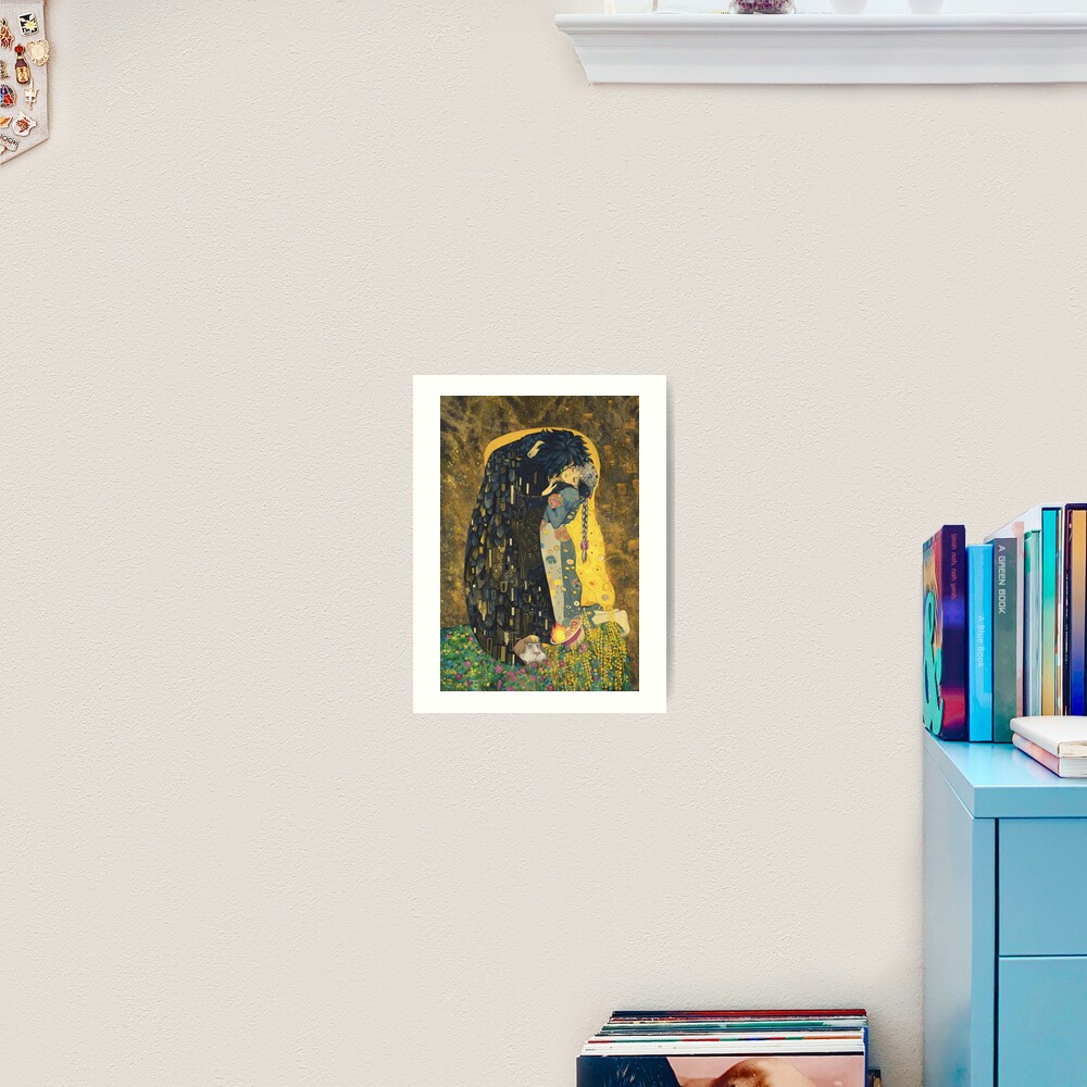 The Kiss: Like Starlight Art Print