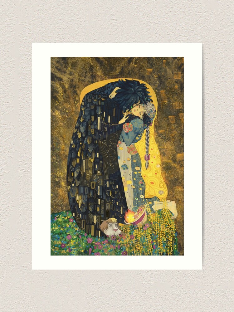 Alternate view of The Kiss: Like Starlight Art Print