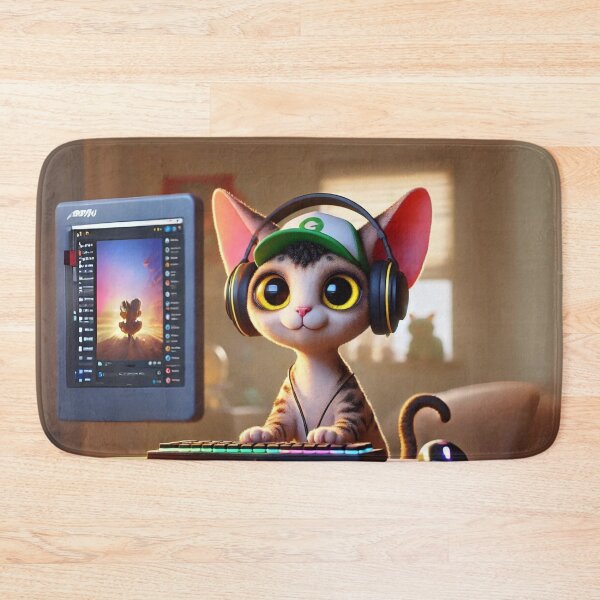 Item preview, Gamer Corn Rex Cat designed and sold by Sillytoe.