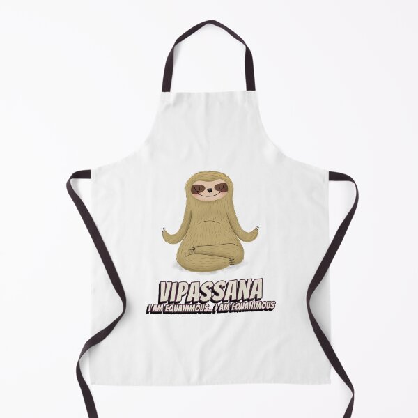 Item preview, Sloth Doing Vipasanna Meditation I Am Equanimous Funny designed and sold by GraTEEtude.