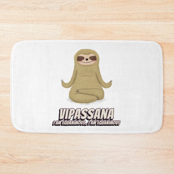 Item preview, Sloth Doing Vipasanna Meditation I Am Equanimous Funny designed and sold by GraTEEtude.