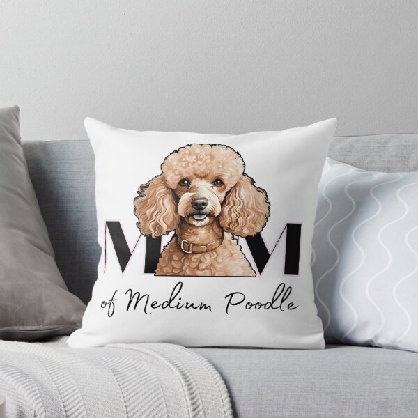 Item preview, Minimalistic aesthetic Mom of white apricot black  cream beige medium poodle designed and sold by GoodyPaws.