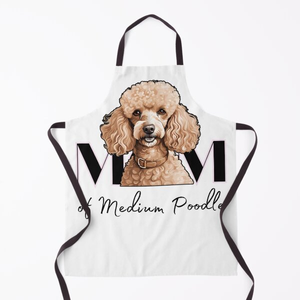 Item preview, Minimalistic aesthetic Mom of white apricot black cream beige medium poodle designed and sold by GoodyPaws.