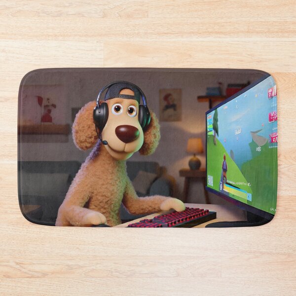 Item preview, Gamer Curly Coated Retriever designed and sold by Sillytoe.
