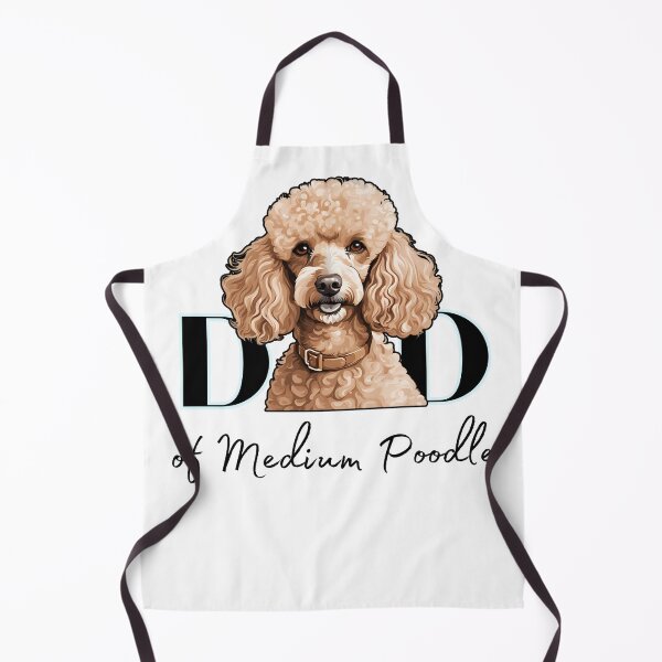 Item preview, Minimalistic aesthetic Dad of white apricot black cream beige medium poodle designed and sold by GoodyPaws.
