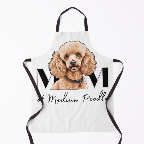 Item preview, Minimalistic aesthetic Mom of white apricot black cream beige medium poodle designed and sold by GoodyPaws.