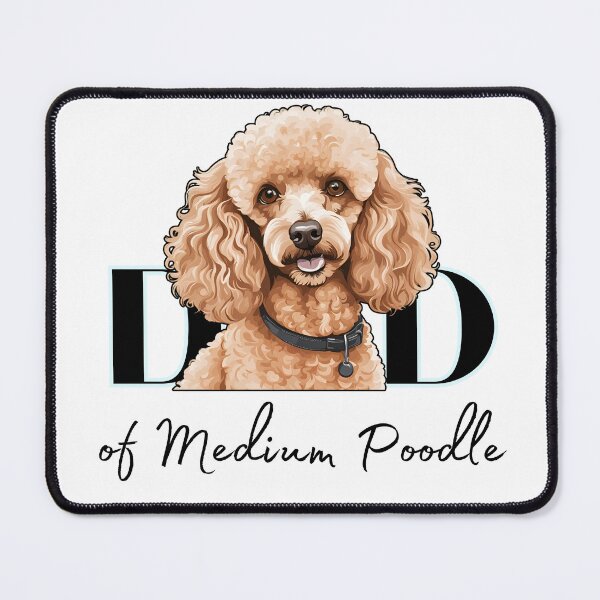 Item preview, Minimalistic aesthetic Dad of white apricot black cream beige medium poodle designed and sold by GoodyPaws.