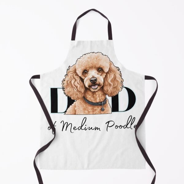 Item preview, Minimalistic aesthetic Dad of white apricot black cream beige medium poodle designed and sold by GoodyPaws.