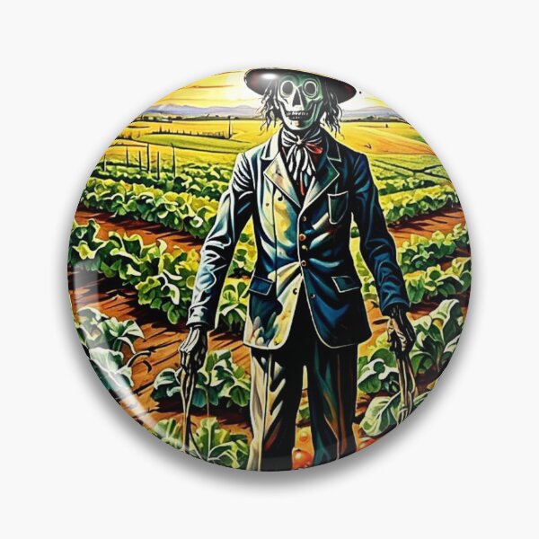 Item preview, Scarecrow in vegetable patch 1 designed and sold by George Hutton Hunter.