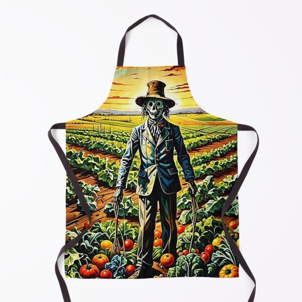 Item preview, Scarecrow in vegetable patch 1 designed and sold by George Hutton Hunter.