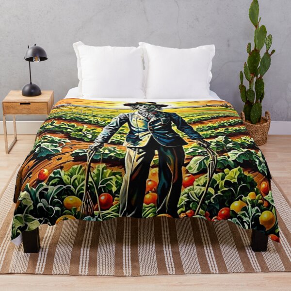 Item preview, Scarecrow in vegetable patch 1 designed and sold by George Hutton Hunter.