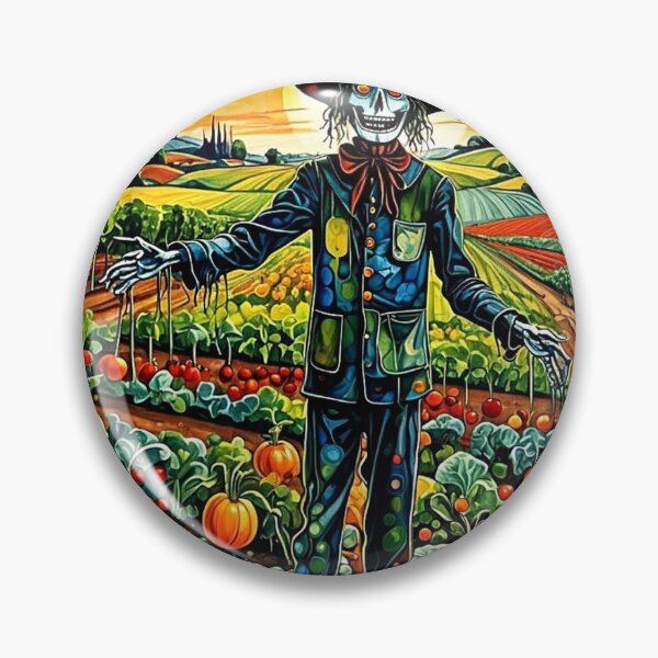 Item preview, Scarecrow in vegetable patch 2 designed and sold by George Hutton Hunter.