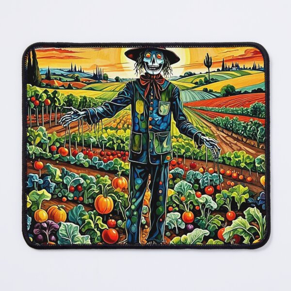 Item preview, Scarecrow in vegetable patch 2 designed and sold by George Hutton Hunter.