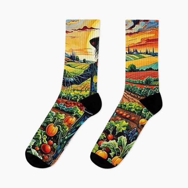 Item preview, Scarecrow in vegetable patch 2 designed and sold by George Hutton Hunter.
