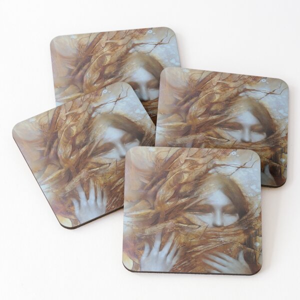 Item preview, Ethereal Woman in Autumnal Swirls Abstract designed and sold by VanessaLemen.