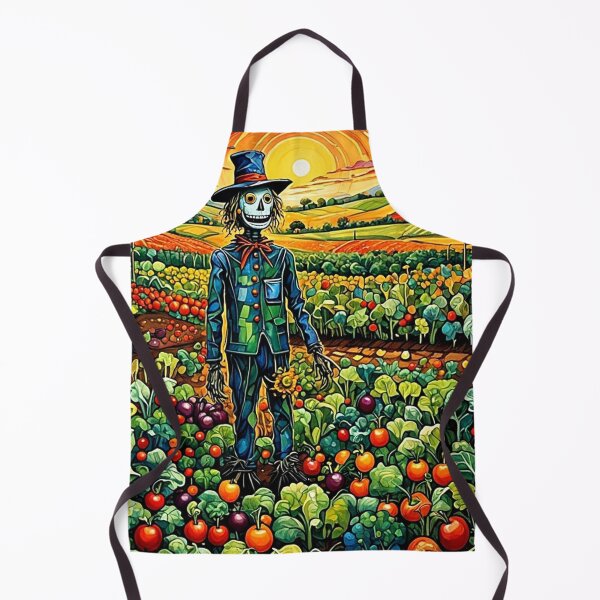 Item preview, Scarecrow in vegetable patch 3 designed and sold by George Hutton Hunter.